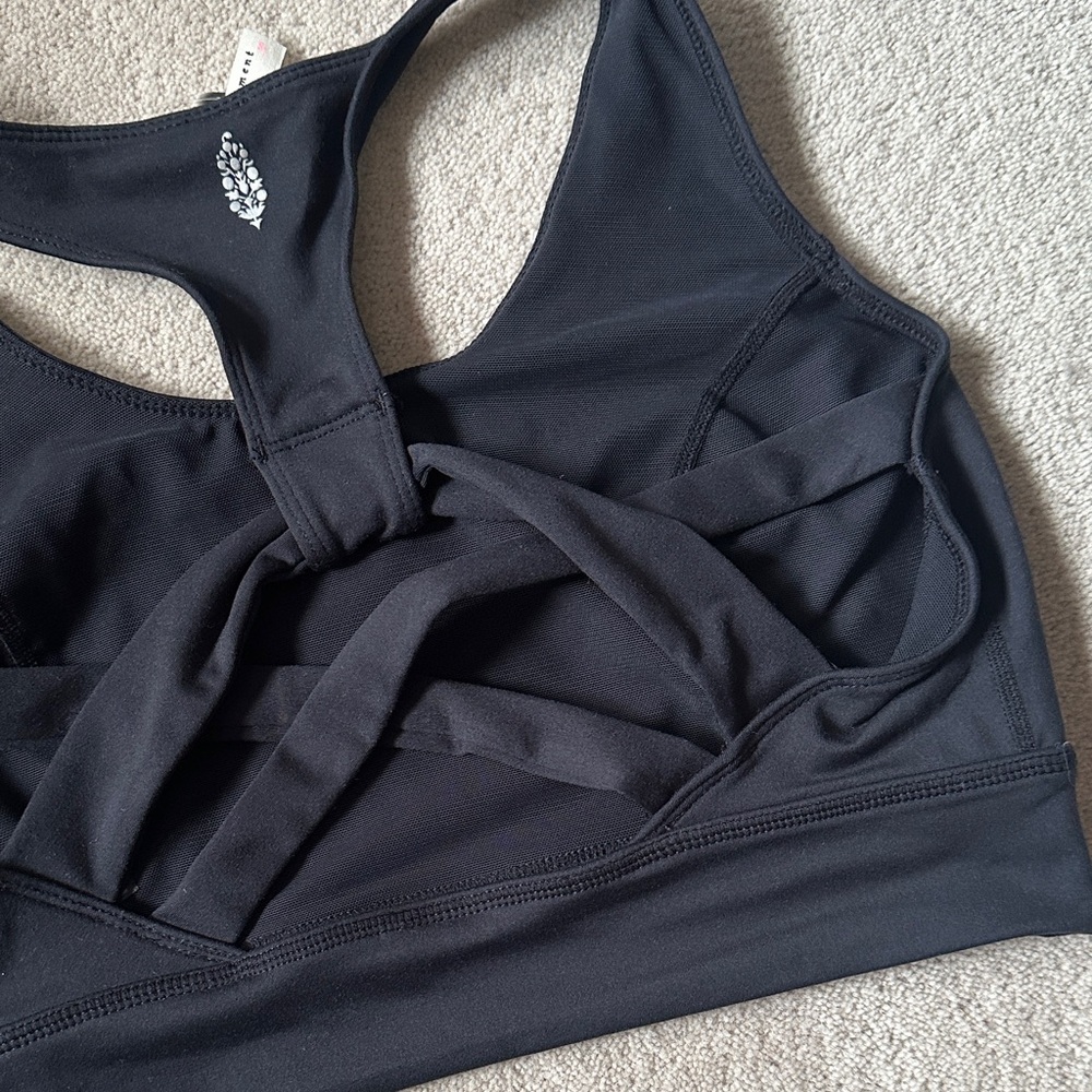 Free People Black Sports Bra! - Picture 4 of 8
